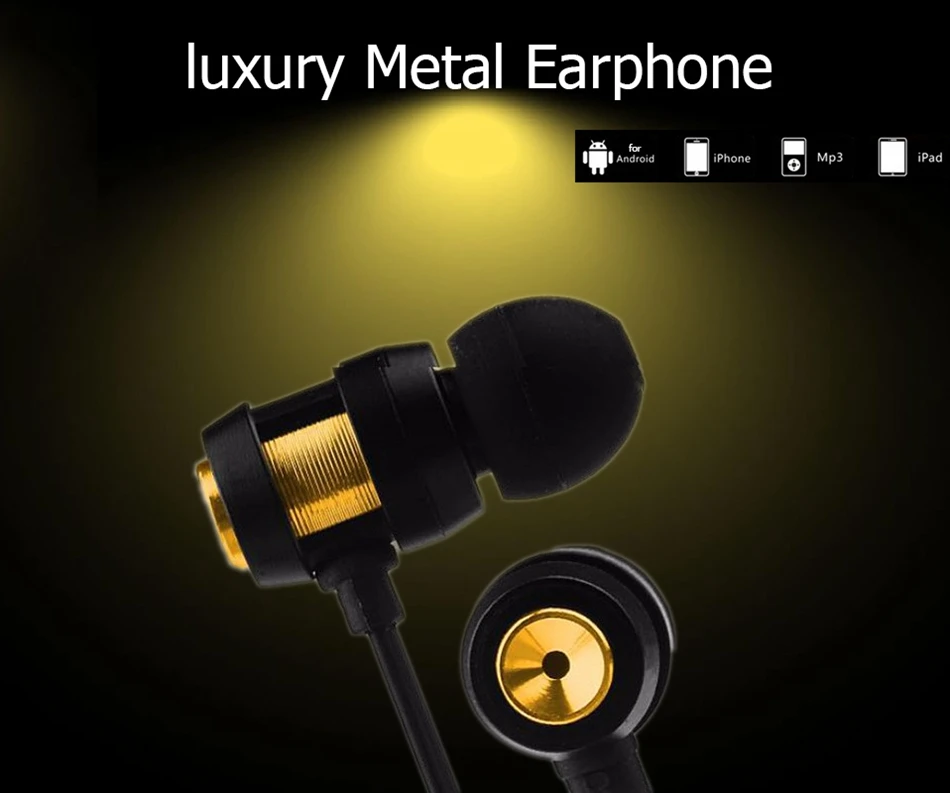 Icoque 3.5mm Stereo Bass Earphone In-Ear Sport Headphone for Sony Xaomi Xiomi Samsung Phones Mp3 Player Laptop with Mic Earphone (1)