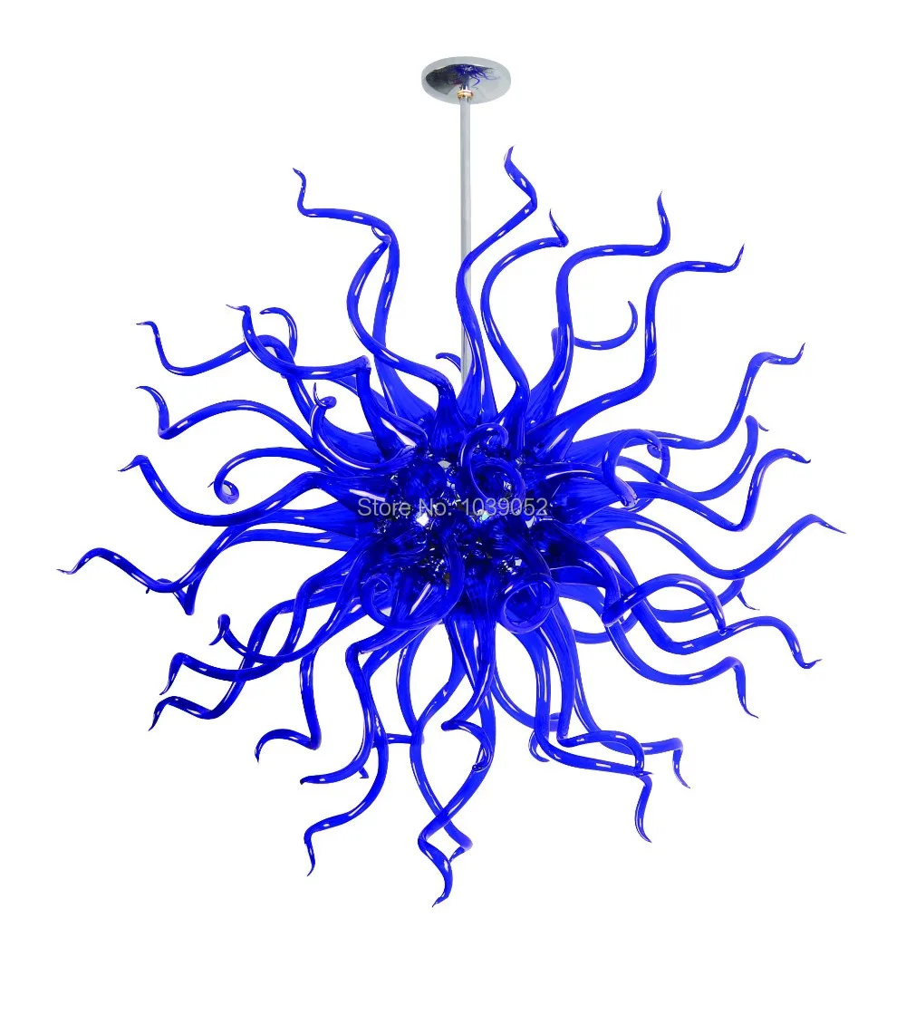 Free Shipping Dinning Room Modern Art Blue Crystal Chandelier