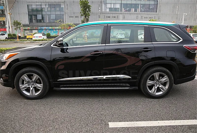 Верхняя крыша рейка бар подходит для Toyota Highlander Kluger 2014 2020 багаж