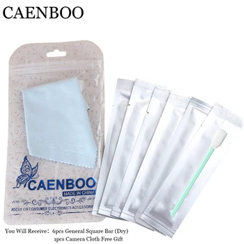 

CAENBOO 17mm 6pcs Dry Camera Cleaner Cleaning Kit General Square Bar CMOS CCD SWAB For Nikon Canon Filters lens Camera Sensor