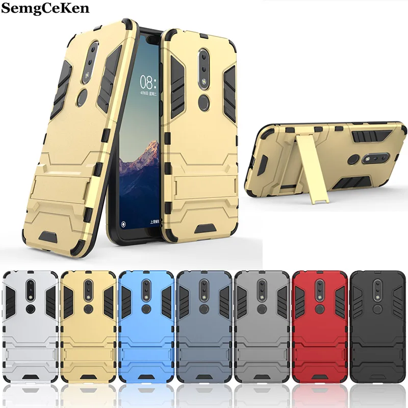 

SemgCeKen armor case for Nokia 1 2 3 5 6 7 8 9 plus 2.1 X5 X6 X7 7.1 8.1 Pueview sirocco 2018 hybrid shockproof phone back cover