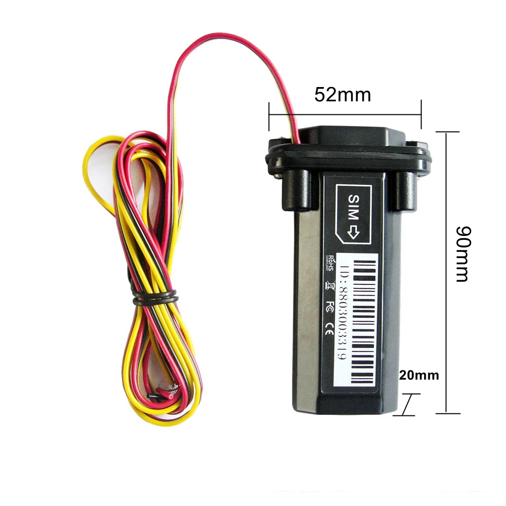 Comprar Gsm gprs gps para coche scooter de motocicleta vehículo camión impermeable mini en tiempo real de seguimiento en línea de seguimiento no mensual