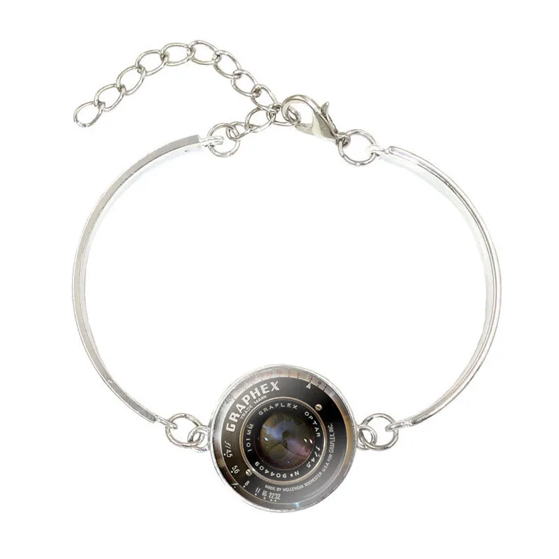 Camera lens Art Picture Charm Bracelet for Women Summer Style Fashion