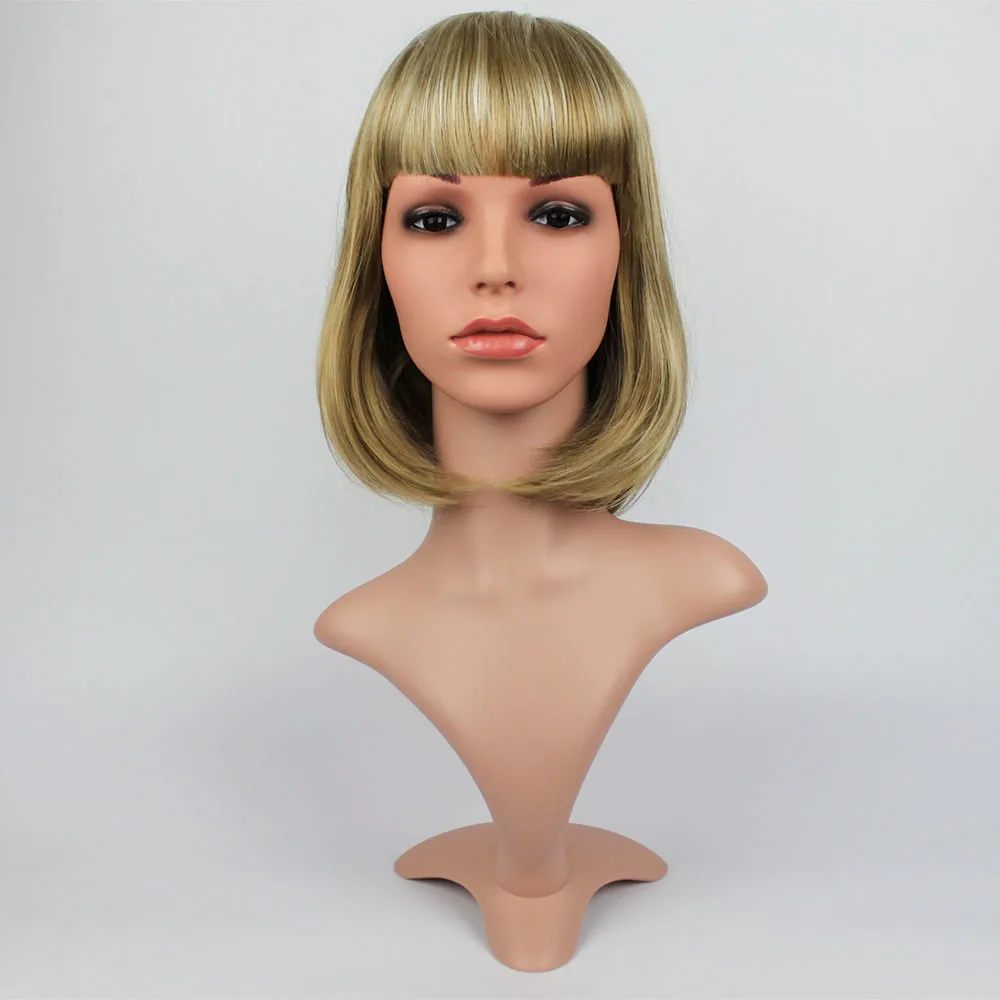 

Realistic PE Female Mannequin Dummy Head With Hair ,D2-FIR,T25B