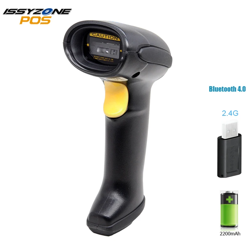

ISSYZONEPOS Bluetooth Barcode Scanner Handheld Wireless USB 1D CCD 200s/s Bar Code Reader Support Android/iOS /Windows/Linux/Mac