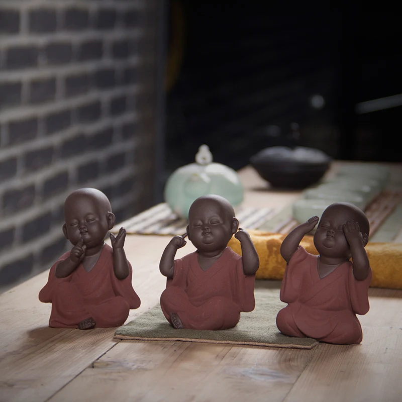 Чайный набор Будда ручной работы чайный для домашних животных zisha buda Monk K001|decorative