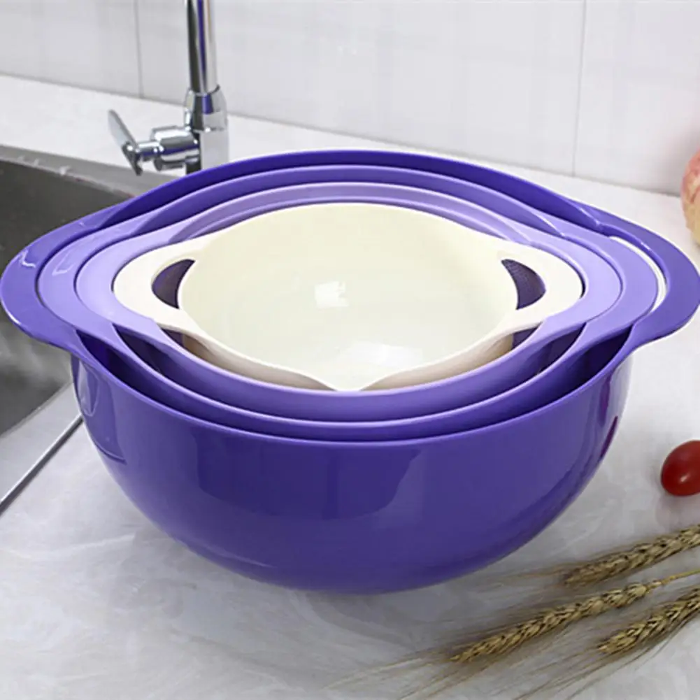None 4 шт./компл. фиолетовый цвет сливной корзины Bbowl средство для мытья риса воды ковш чаша для хранения кухни