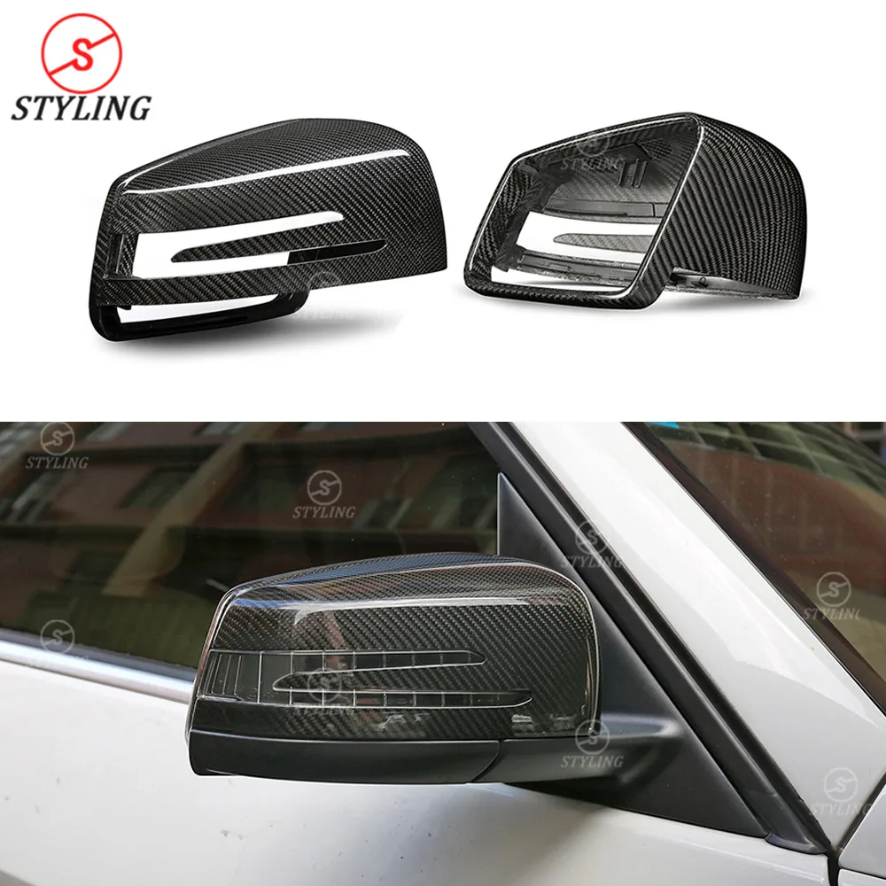 W204 Dry Carbon mirror cover For Mercedes W207 CLA GLA GLK Rear side