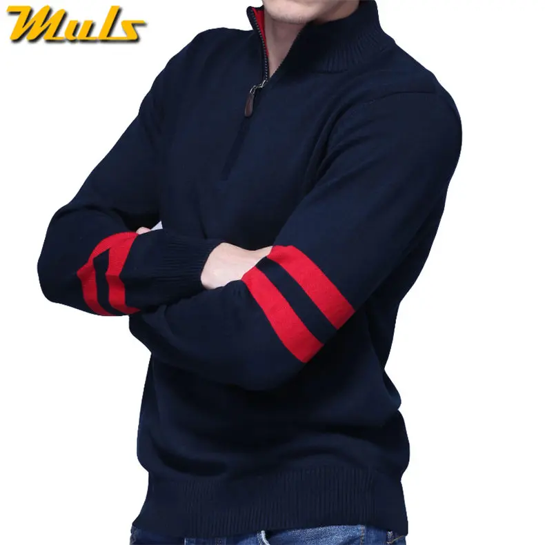 2018 New Zipper Sweater Men Spring Male Pullover Thick Cotton Knitted MuLS Brand Sweater Jumper Autumn Black Top Plus Size M-3XL-01