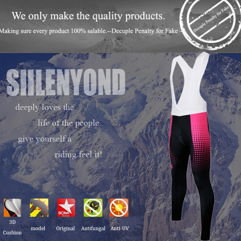 Siilenyond женские зимние MTB велосипедные брюки сохраняющие тепло MTB велосипедные брюки велосипедные колготки ударопрочный 3D гелевый мягкий