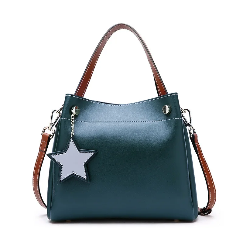

Brands Designer Women Hand Bags Genuine Leather Ladies Shoulder Bag Fashion Casual Tote Bags High Quality Crossbody Bag Green