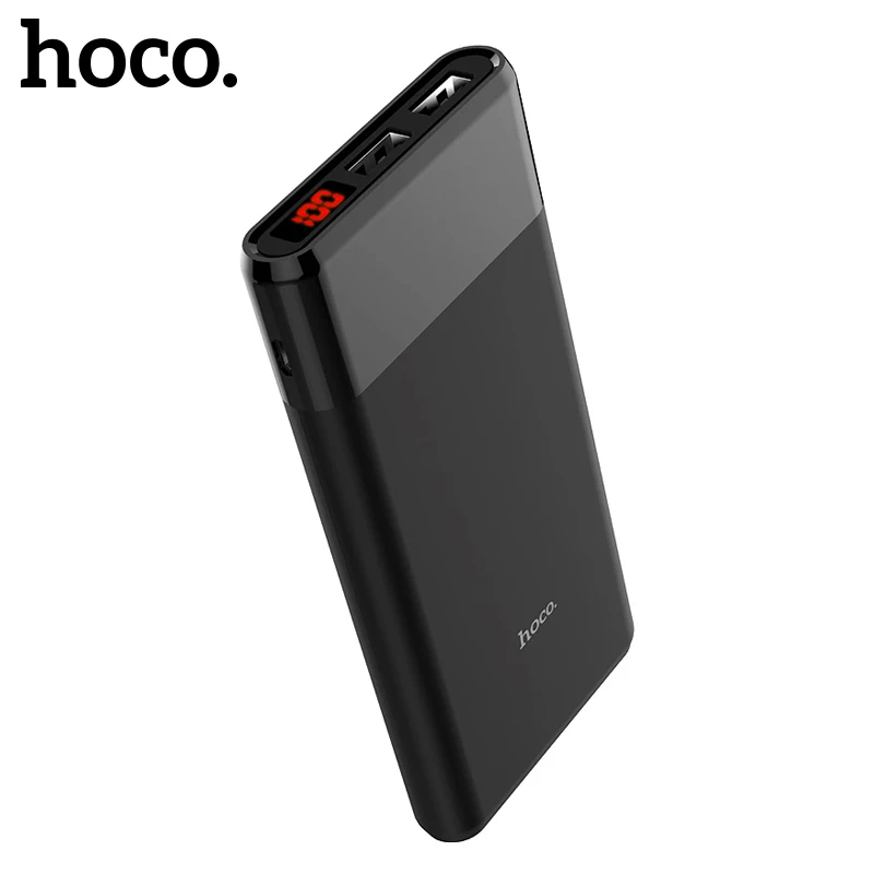 

HOCO Power Bank Portable Charging Powerbank Slim 10000 mAh Mobile External Battery Charger for Phone iPhone X Xiaomi 9 30000mAh