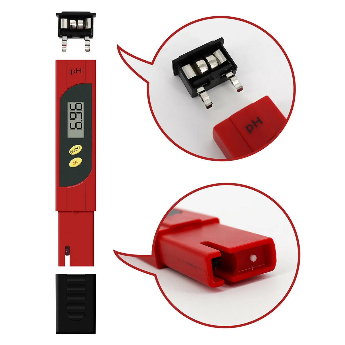 Portable Water PH Meter Digital Water Quality Tester Meter Drinking Water Test Kit Qualit Monitor