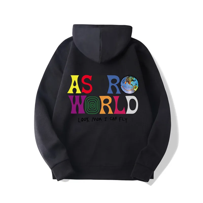

Fashion Brand 2019 New ASTROWORLD Hoodies Men/Women Sweatshirt Hip Hop Hooded Print ASTROWORLD Hoodies Male Pullover Sweatshirts