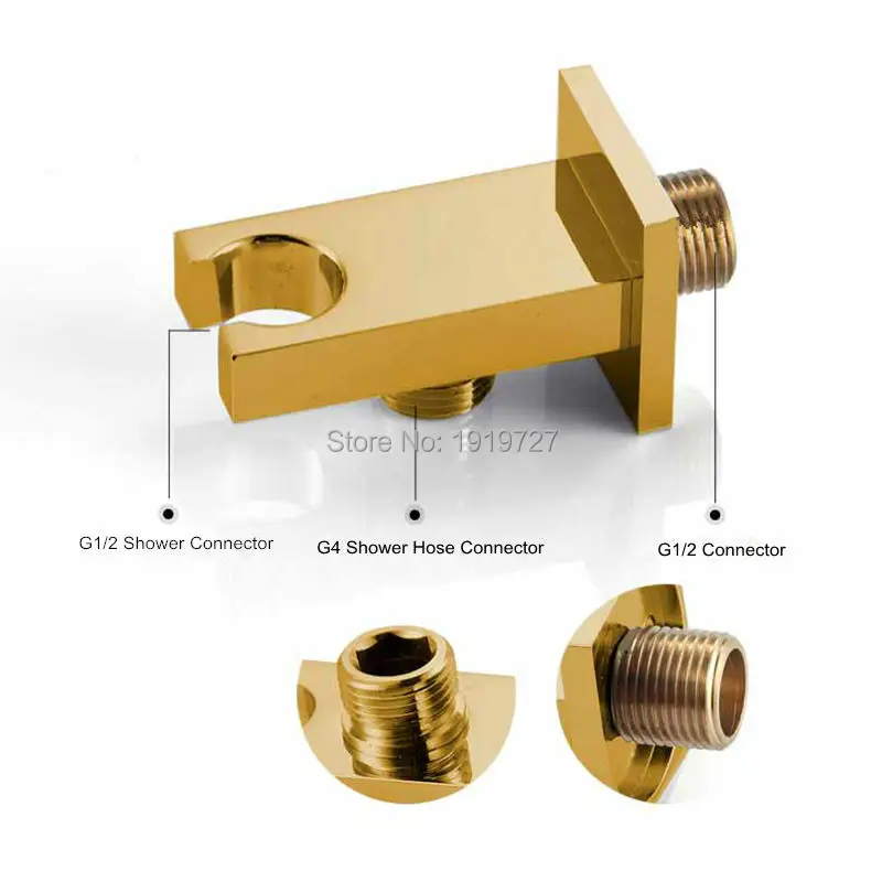 Золотая латунная насадка для душа с дождевой насадкой, широко распространенный водопад, ванна, смеситель, ванная комната, ванна, душевой кран, набор, Настенная Ванная Душевая система