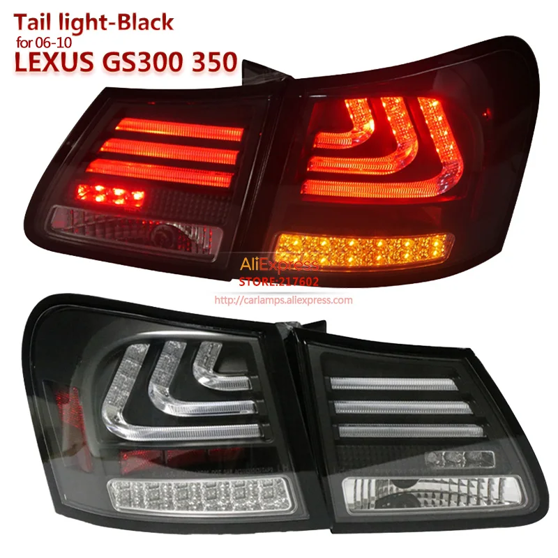 

SONAR brand for Lexus GS300 GS350 GS430 GS450 2006-2010 year LED Tail lights Assembly Black Housing Top Quality Easy Install