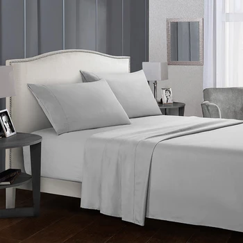

Home Textile Bedding Scrub four-piece set European simple atmospheric pure color bed sheet large size skin soft breathable