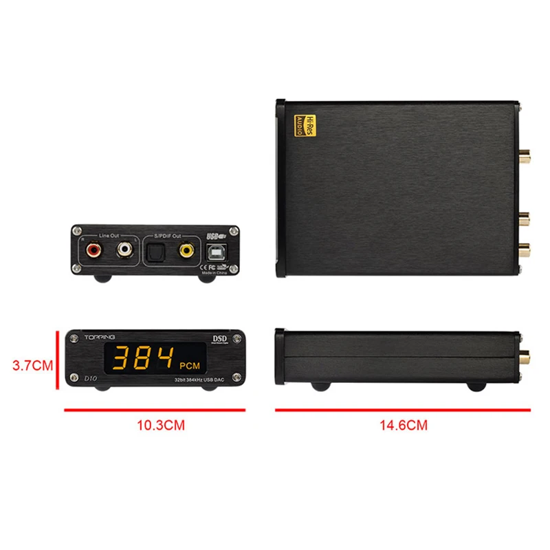 TOPPING D10 USB мини DAC аудио усилитель декодер с линейный выход и коаксиальный