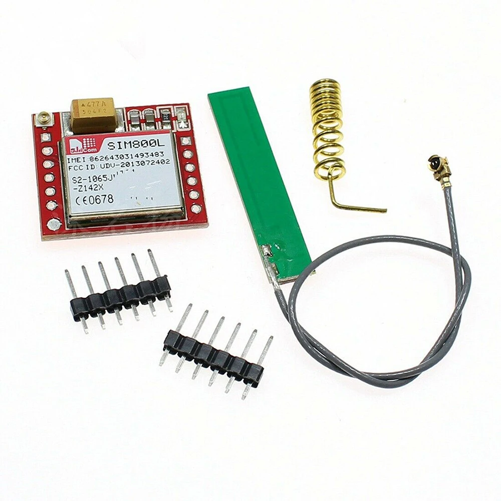 SIM800L GPRS GSM телефон Модуль платы четырехдиапазонный бортовой + антенна SIM800L GPRS GSM телефон Модуль платы четырехдиапазонный бортовой + антенна