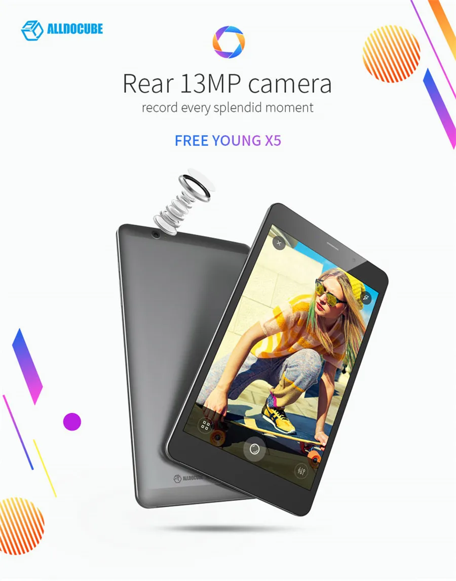 Alldocube бесплатно Young X5 4G планшетный ПК 8 ''ips 1920x1200 Android 7,0 MTK8783 Восьмиядерный 3 Гб ram 32 Гб rom 13 МП камера заднего вида