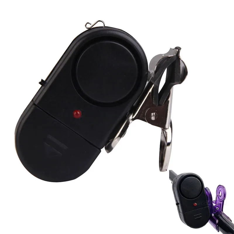 

2019 Wholesale Pocket Durable Electronic Bite Fish Sound Alarm Bell with LED Light Clip on Fishing Rod Sound Detector Tools