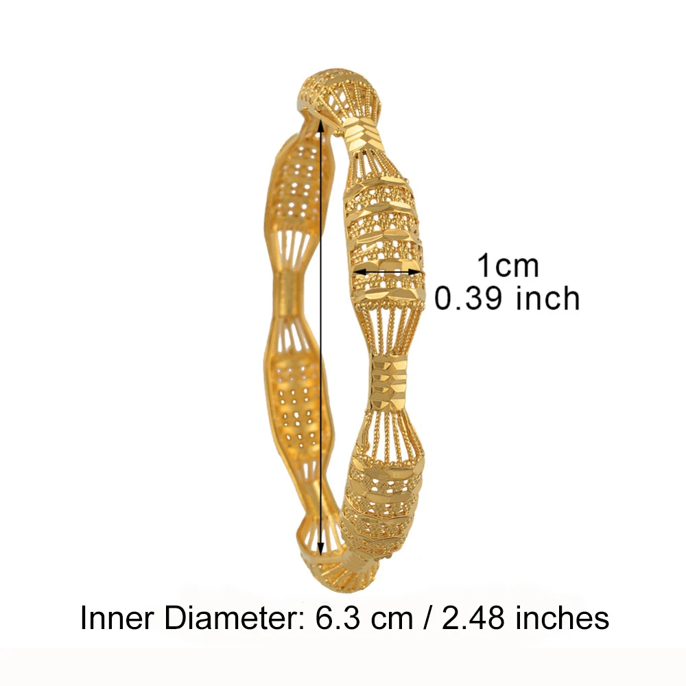 Anniyo 4 шт./лот, не открывается/браслет в дубайском стиле, браслет для женщин золотого цвета, ювелирные изделия в Африканском арабском стиле, подарок#088106M