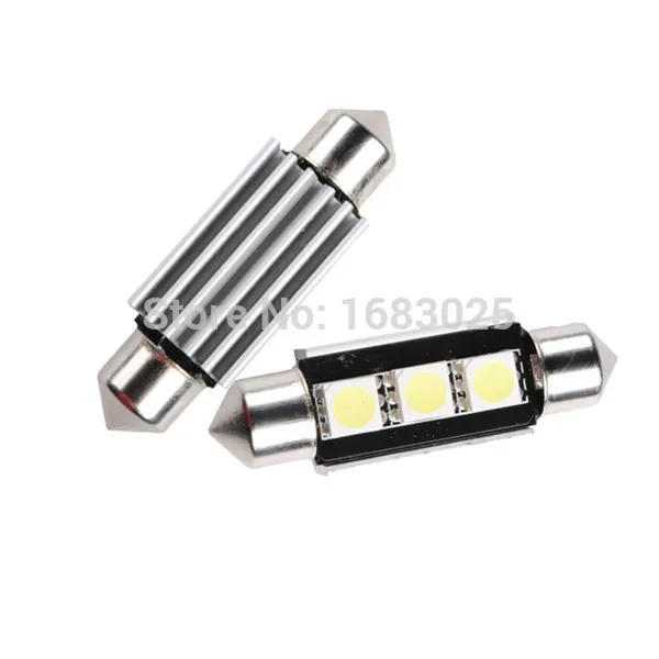 

Best Price 36mm 3 SMD 5050 LED White Dome Festoon CANBUS Error Free Car Auto Interior Light c5w Lamp Bulb DC12V