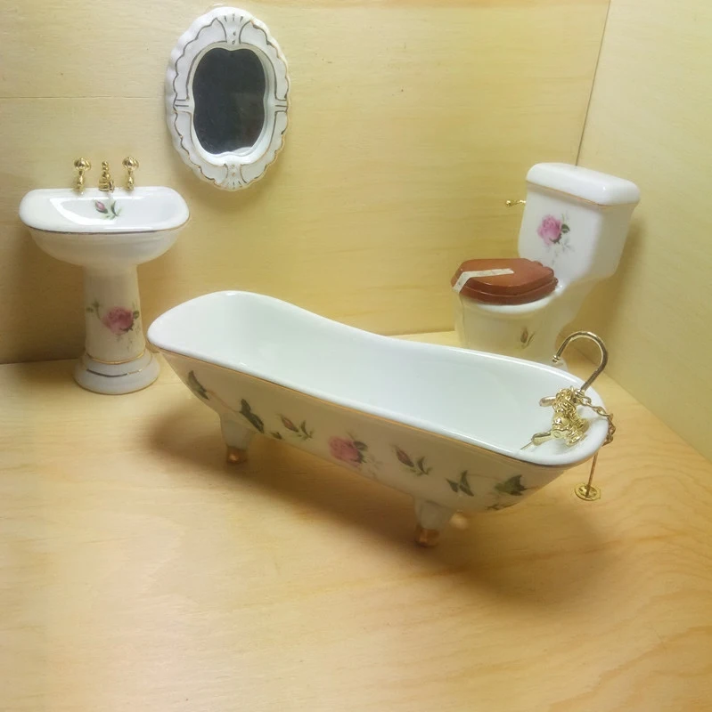 1:12 Dollhouse Miniature Mini Toilet Plungers Model Bathroom Decor Accessor Sqi4