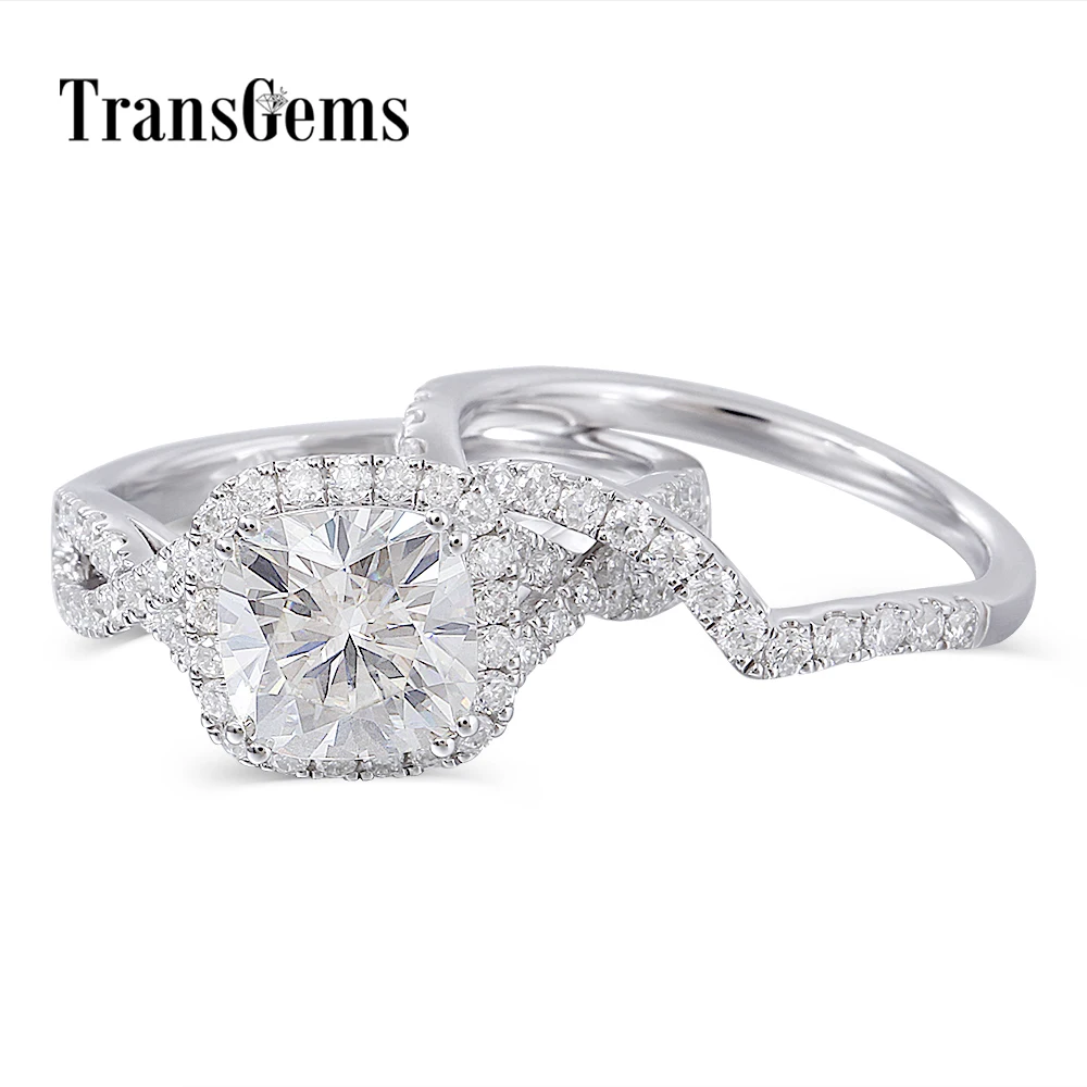 moissanite ring set (1