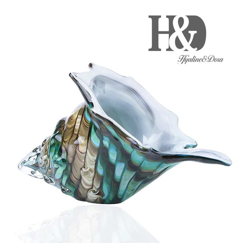 H &amp D 9 4 ''ручное Дутое Стекло муранское искусство Стиль Морская ракушка