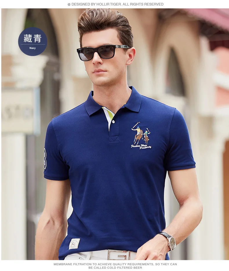 Camisas Polo Hombre мужские рубашки поло хлопковая Футболка Homme вышитые мужские рубашки-поло с коротким рукавом мужские Поло Плюс Размер