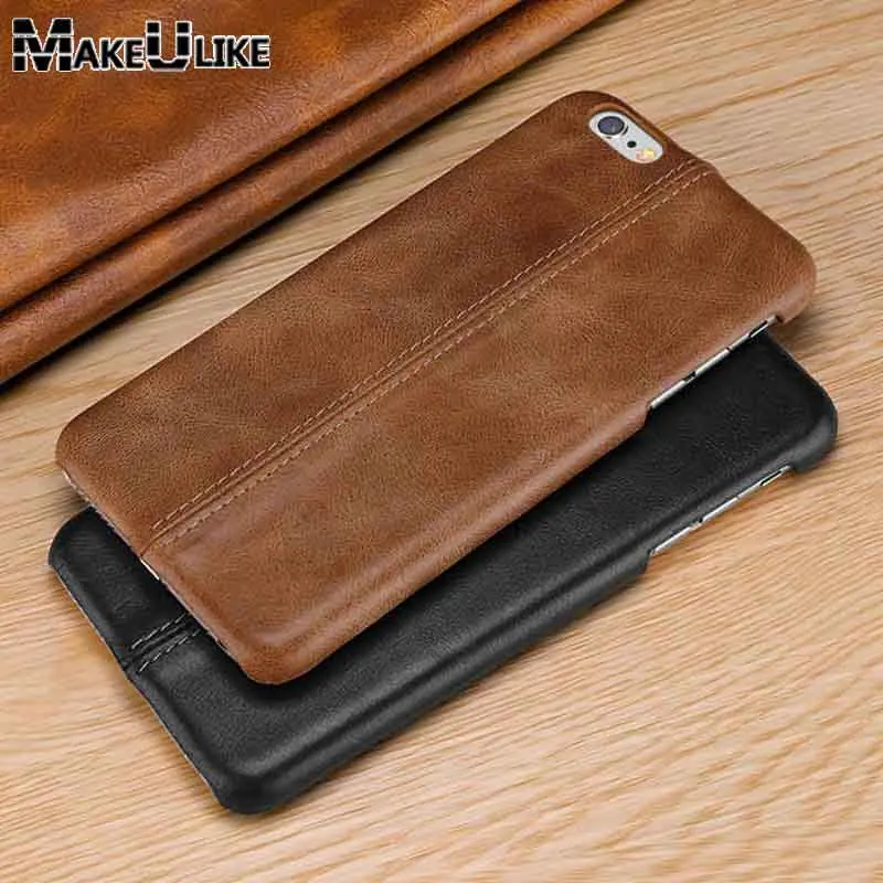 

MAKEULIKE Genuine Leather Case For Iphone 6 Plus Cover Fitted Capa Matte Coque For Apple Iphone 6 6s Case For 6s Plus Case