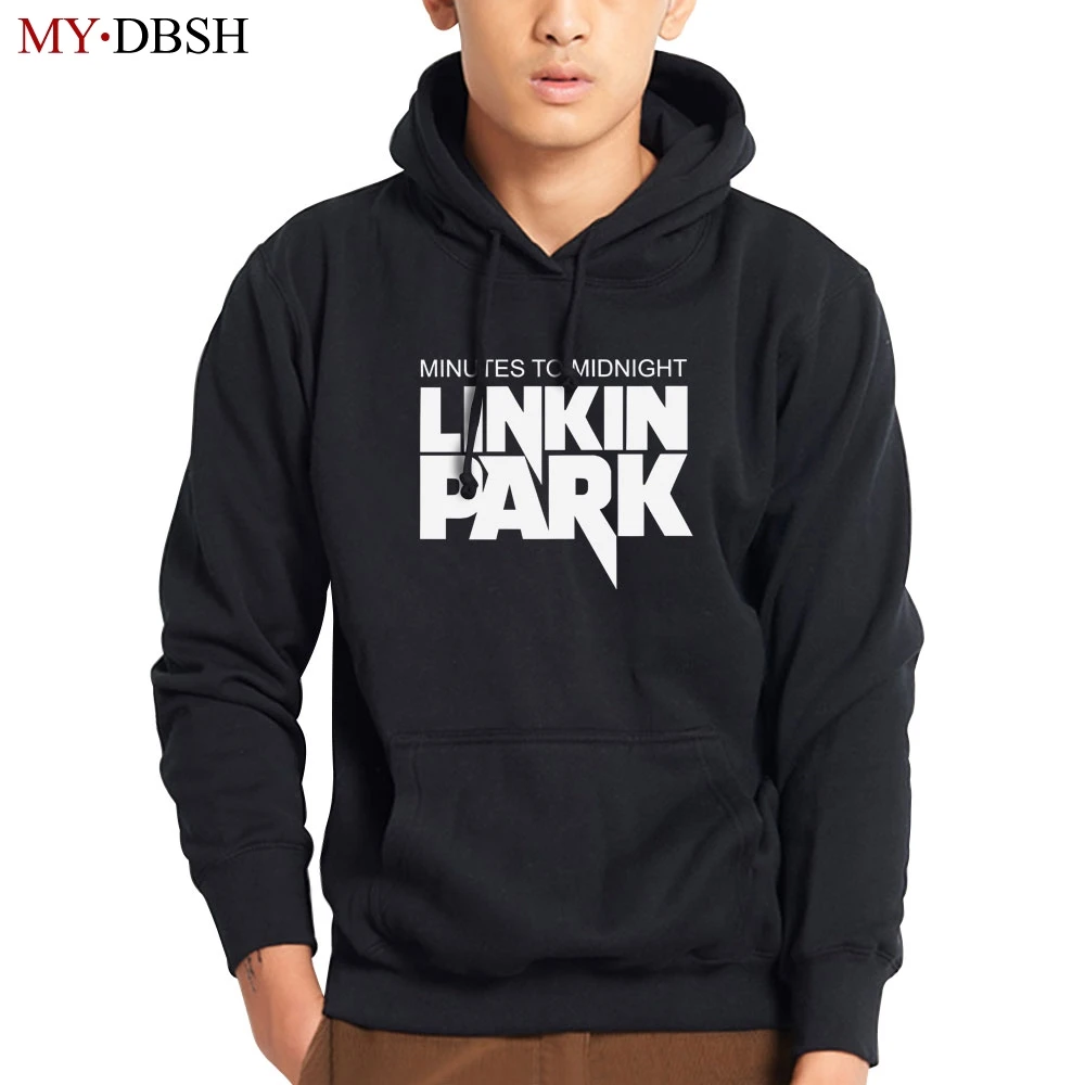 

2019 New Autumn Winter Warm Fleece Hoodies Men LINKIN PARK Letters Print Rock Band Sweatshirts Casual Hip Hop Hooded Pullovers