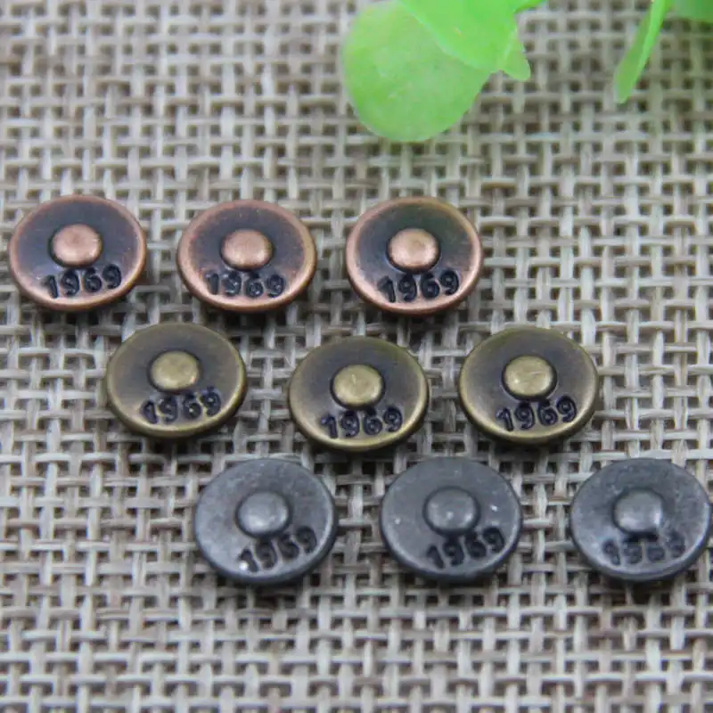 DoreenBeads Metal Copper Garment Rivets Round Convex Shape Costume