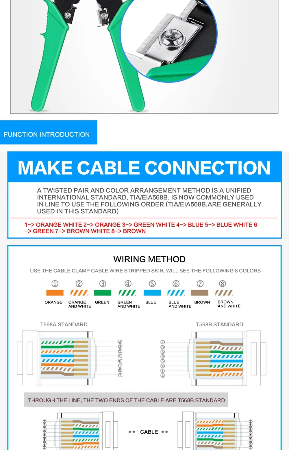 Профессиональный RJ45 RJ11 RJ12 CAT5 CAT5e портативный сетевой набор инструментов Utp кабельный тестер и плоскогубцы Обжимные Щипцы разъем зажим ПК