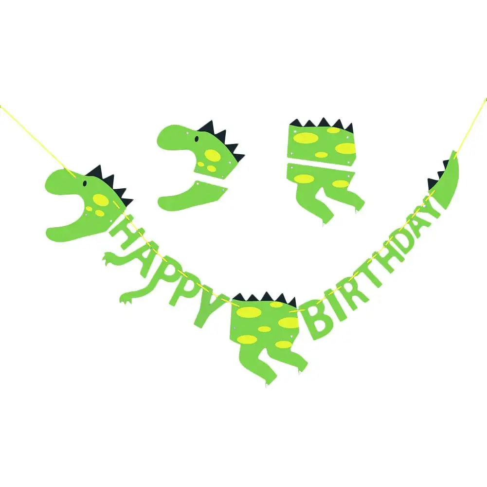 cute dinosaur birthday streamers