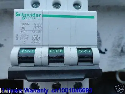 

DHL/EUB 5pcs NEW Original for Schneider C65N 3P D6A Breaker 15-18