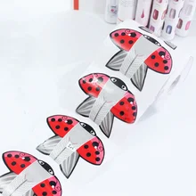 20pcs Red Kite Adhesive Nail Form for Acrylic/UV Gel Nail Tips Extension Nail Art Tool