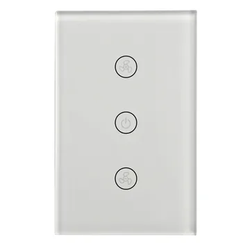 

US Switch Smart Fan Switch Touch Voice Control Switch APP Remote Controlling Intelligent Home Alexa Google Home 110-250V