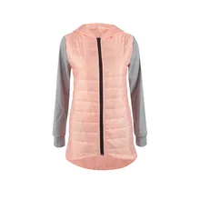 2016 Winter Jacket Women’s Cotton Basic Coats Female Runway Fashion Patchwork Apparel Women Down Jacket Zipper