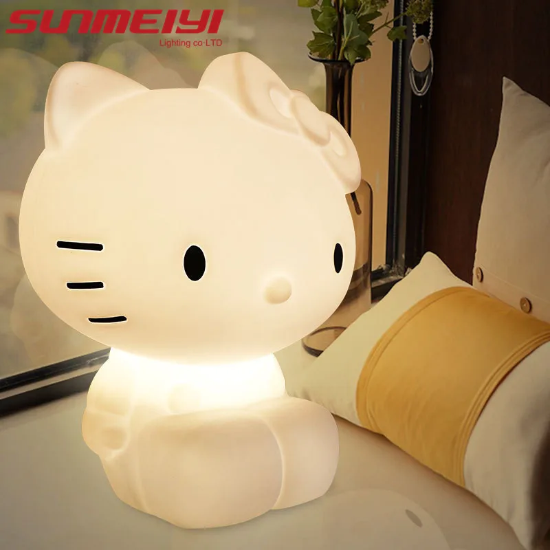 

2018 Cute Bear LED Night Light Children's Room Cartoon Lamp Christmas Gift Novelty Table Lamp Creative Desk Lamp 3D Lamp