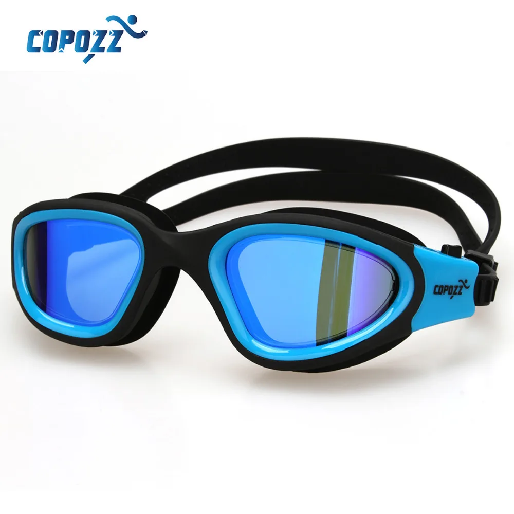 Copozz mirrored Swimming Goggles Anti Fog Men Women Waterproof
