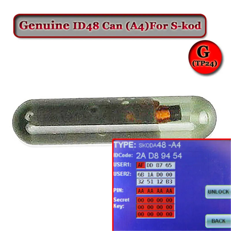 

(5PCS/LOT) Original ID 48 Can Chip For S-koda