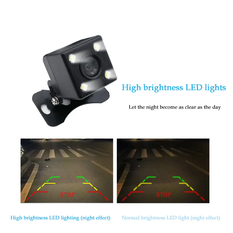 

Car Universal Waterproof Rear View with 4 LED Car Back Reverse Camera Night Vision Vehicle Parking Assistance Cameras