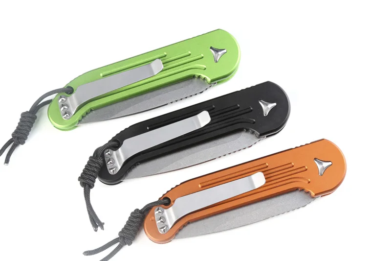Складной нож DICORIA TOP Flipper D2 blade 6061 T6 алюминиевые ручки походные тактические