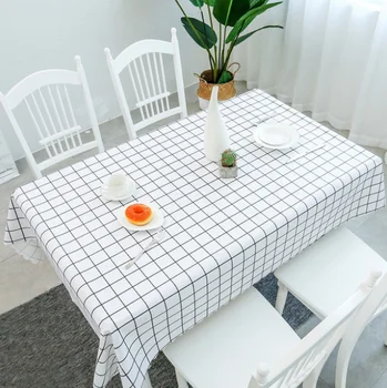 

Nordic Pastoral PVC Oil Proof Waterproof Tablecloth Dining Kitchen Table Mats Party Home Decor Hotel Banquet Table Cover LF85
