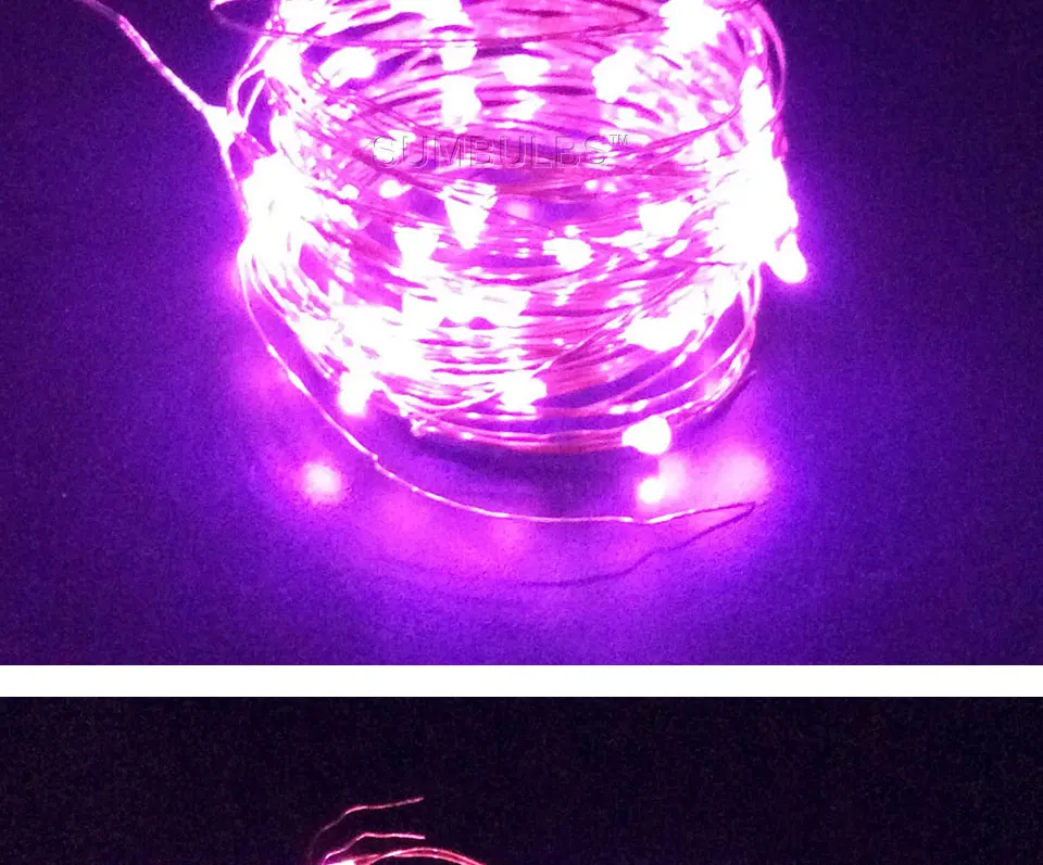 button battery powered cooper wire led string light strip decoration christmas wedding party (9)
