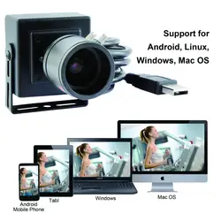 Elp 1280*720 P HD mjpeg 30fps CMOS OV9712 2.8-12 мм с переменным фокусным расстоянием видеонаблюдения Мини Камера эндоскопа android, linux, Оконные рамы