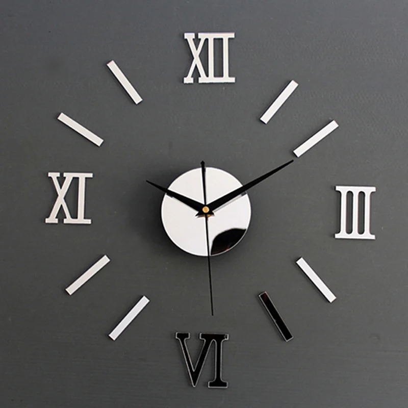3D настенные часы Роскошный большой домашний декор для гостиной зеркало художественный дизайн модные настенные плакаты декор настенные часы