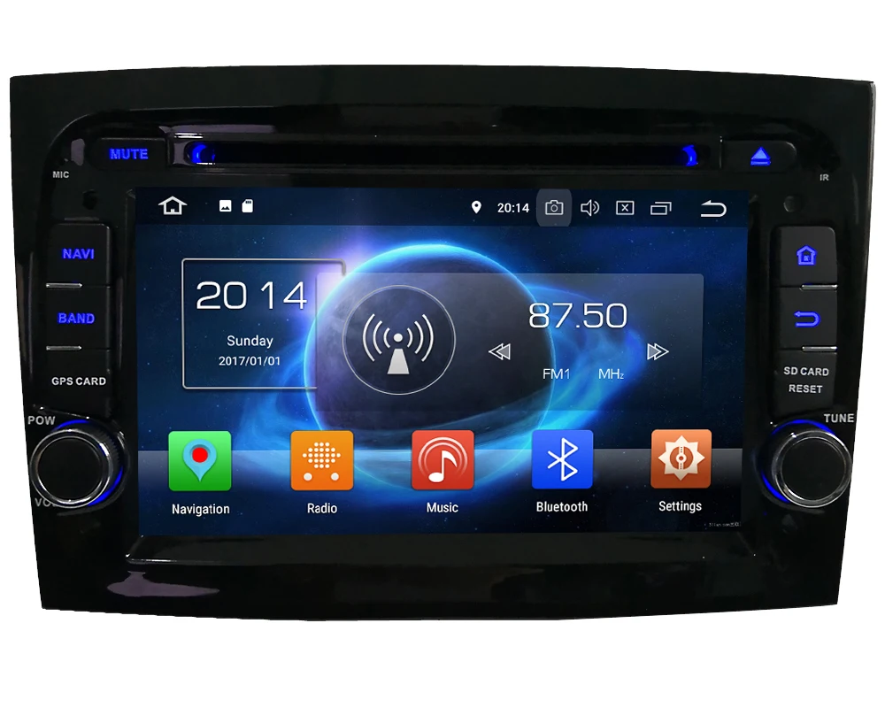 Discount 7" Octa Core 4G WIFI Android 8.1 4GB RAM 64GB ROM RDS AM Car DVD Player Autoradio Stereo GPS Glonass For Fiat Doblo II 2015-2018 0